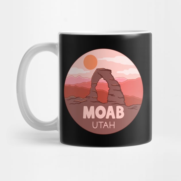 Moab Utah Sunset Minimalist by Tebscooler